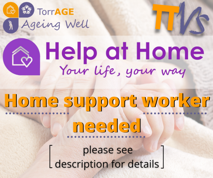 Home support worker ad 