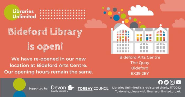 Bideford Library open 